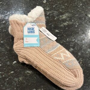Muk Luks Blush Knit Slippers